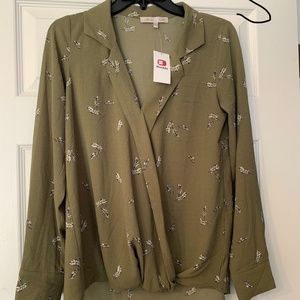 Olive Green Blouse